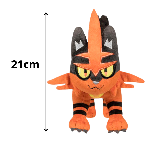 Boneco de Pelucia do Pokémon - Torracat e Litten  - 19cm~21cm