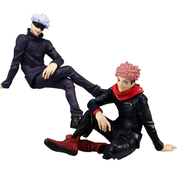 Action Figure do Jujutsu Kaisen - Gojo Satoru e Itadori Yuuji - 13cm