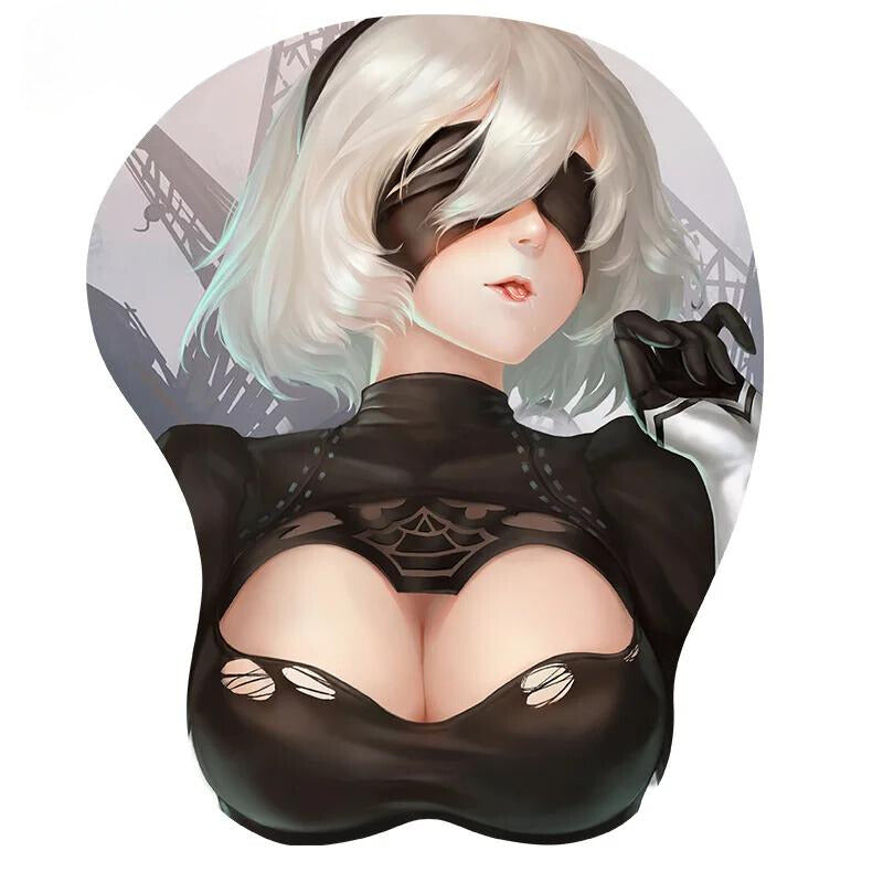 Diversos - Mousepad 3D com Descanso de Pulso de Personagens Sexy - Emina Shop Online