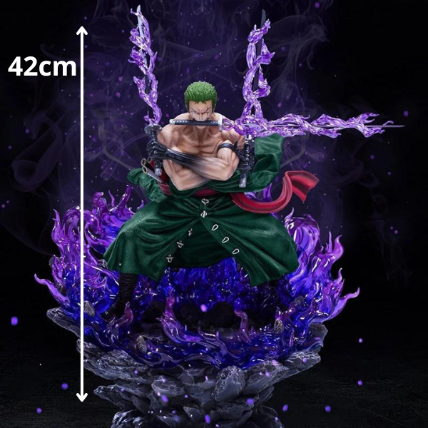 Action Figure do One Piece - Roronoa Zoro Santoryu - 42cm