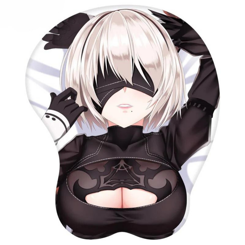 Diversos - Mousepad 3D com Descanso de Pulso de Personagens Sexy - Emina Shop Online