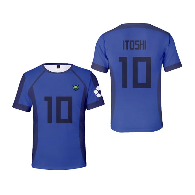 Camiseta Esportiva - Blue Lock Camisa de Futebol - Emina Shop Online