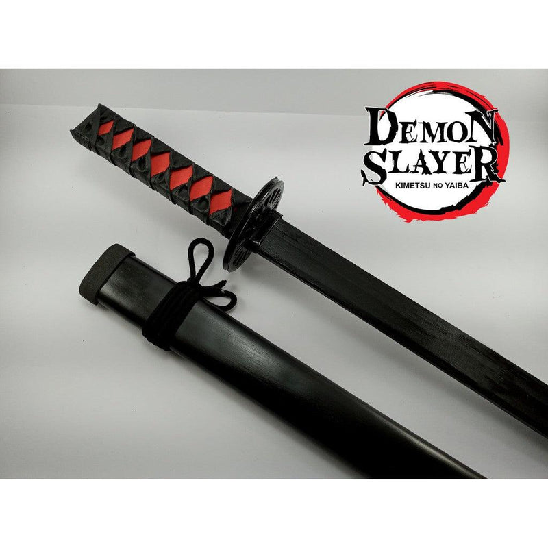 Katana - Espada do Tanjiro Demon Slayer - em Madeira - Emina Shop Online