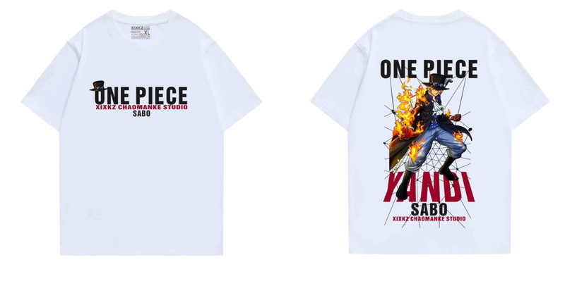 Camiseta - One Piece Luffy, Ace e Sabo - Emina Shop Online