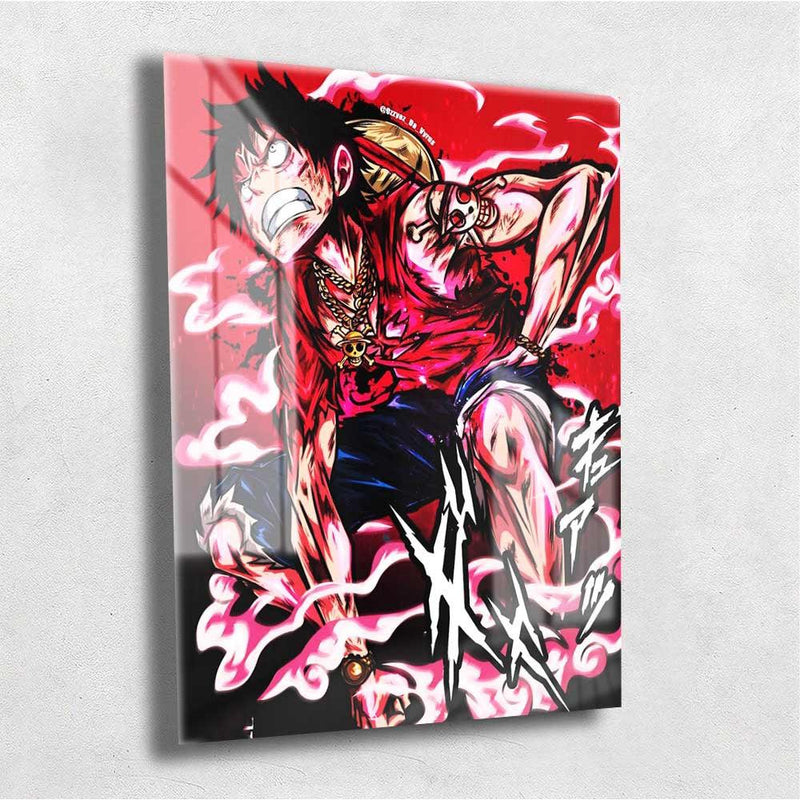 Quadro Metalizado - Luffy Gear Four One Piece - Emina Shop Online