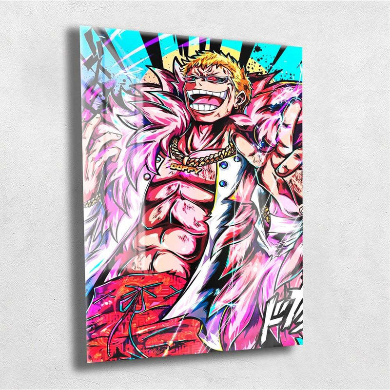 Quadro Metalizado- Donquixote Doflamingo One Piece - Emina Shop Online