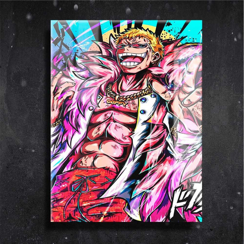 Quadro Metalizado- Donquixote Doflamingo One Piece - Emina Shop Online