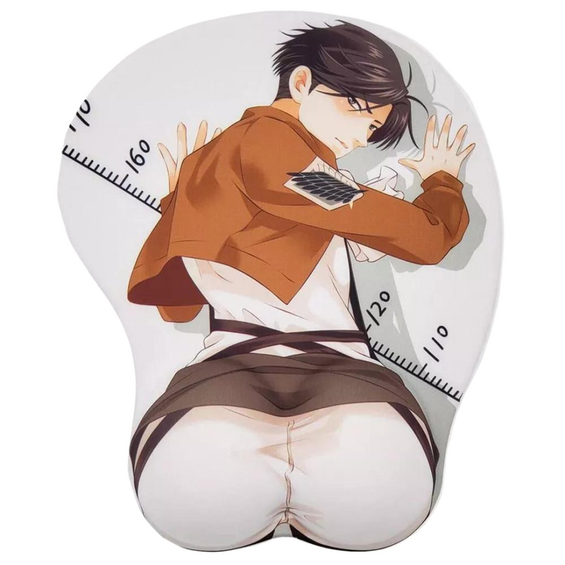 Diversos - Mousepad 3D com Descanso de Pulso do Attack on Titan Levi Ackerman Yaoi - Emina Shop Online