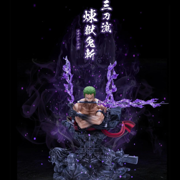 Action Figure do One Piece - Roronoa Zoro Santoryu - 42cm