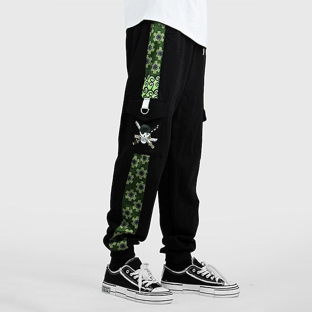 Calça Cargo - One Piece Roronoa Zoro Skull - Emina Shop Online