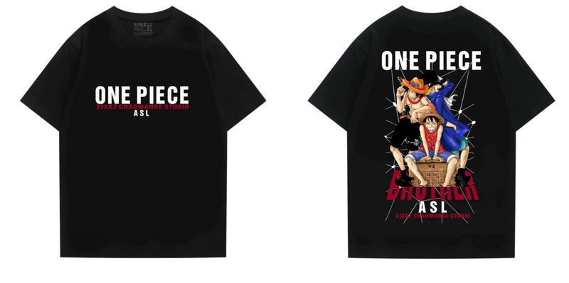 Camiseta - One Piece Luffy, Ace e Sabo - Emina Shop Online