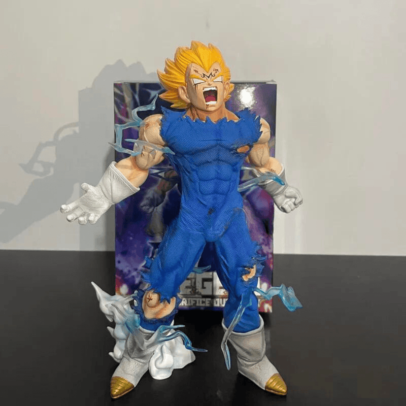 Action Figure - Dragon-Ball Vegeta Super Sayajin Figura Auto-destruição Majin 27cm - Emina Shop Online