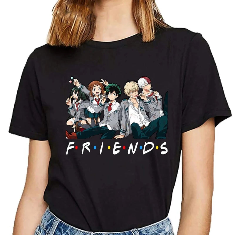 Camiseta - Boku no Hero Academia Friends - Emina Shop Online