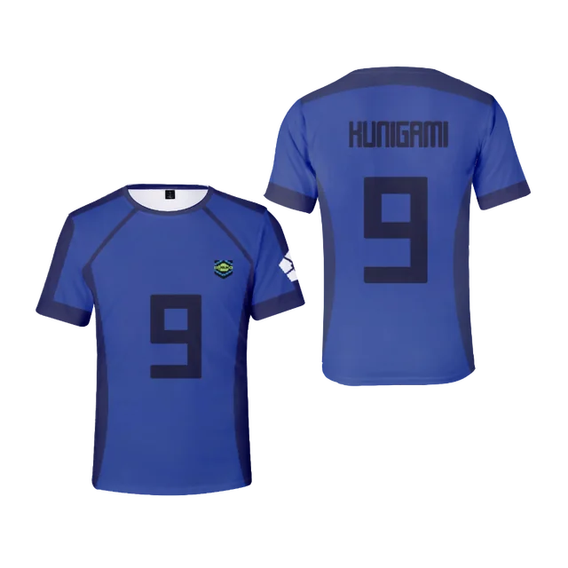 Camiseta Esportiva - Blue Lock Camisa de Futebol - Infantil - Emina Shop Online