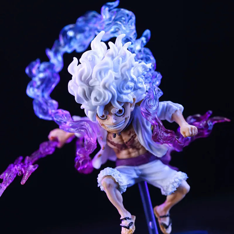 Action Figure - One Piece Luffy Gear 5 Deus do Sol Nika 10cm - Emina Shop Online